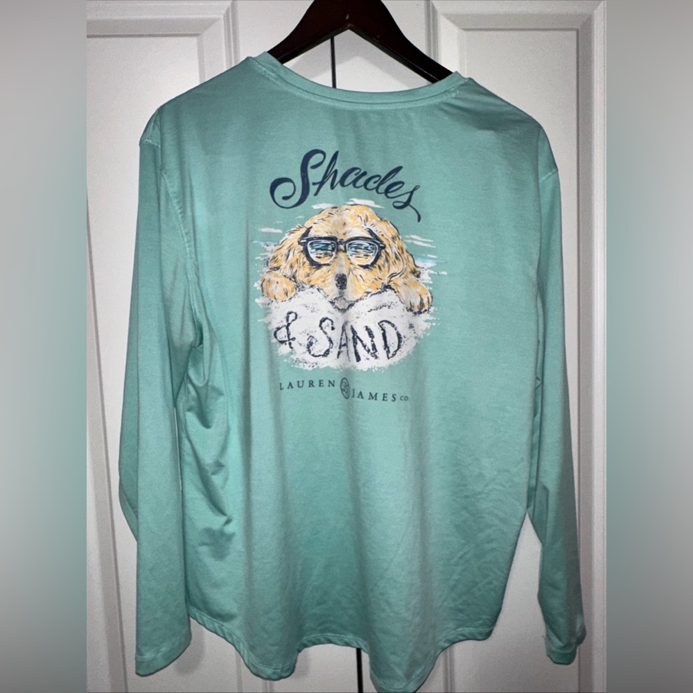 Lauren James Lightweight Longsleeve Summer Puppy Shirt L - Picture 4 of 4